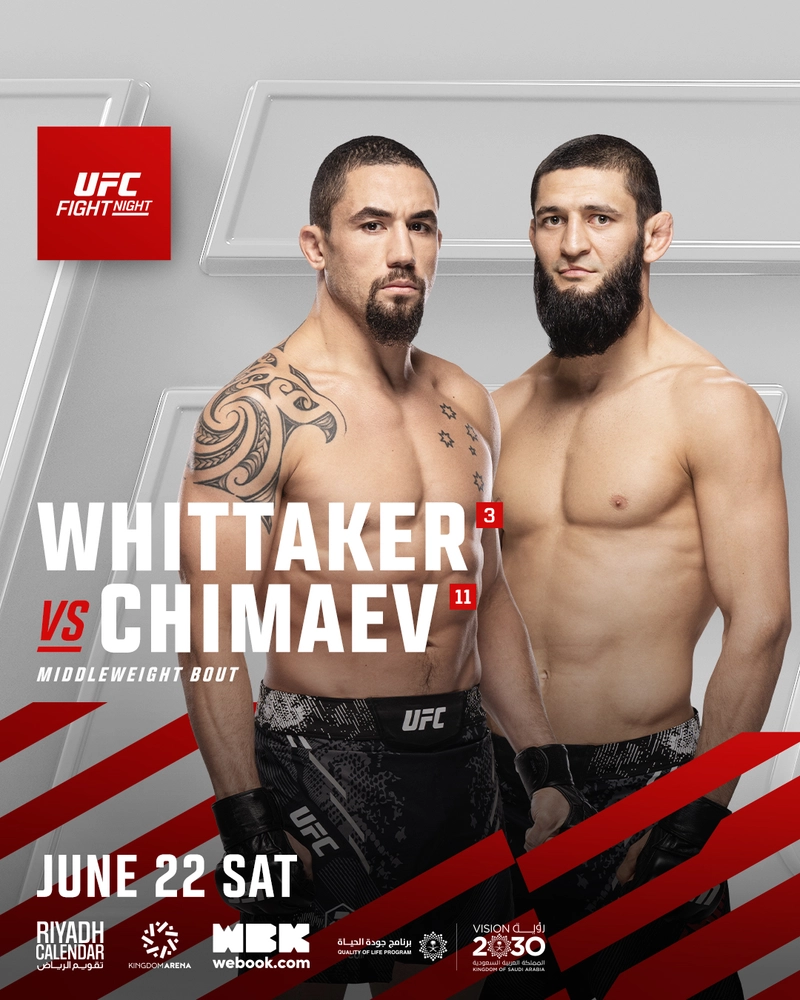 UFC Arabie Saoudite : Chimaev vs Whittaker